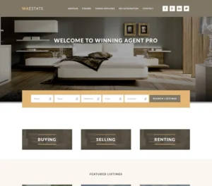 real estate theme for wordpress websites